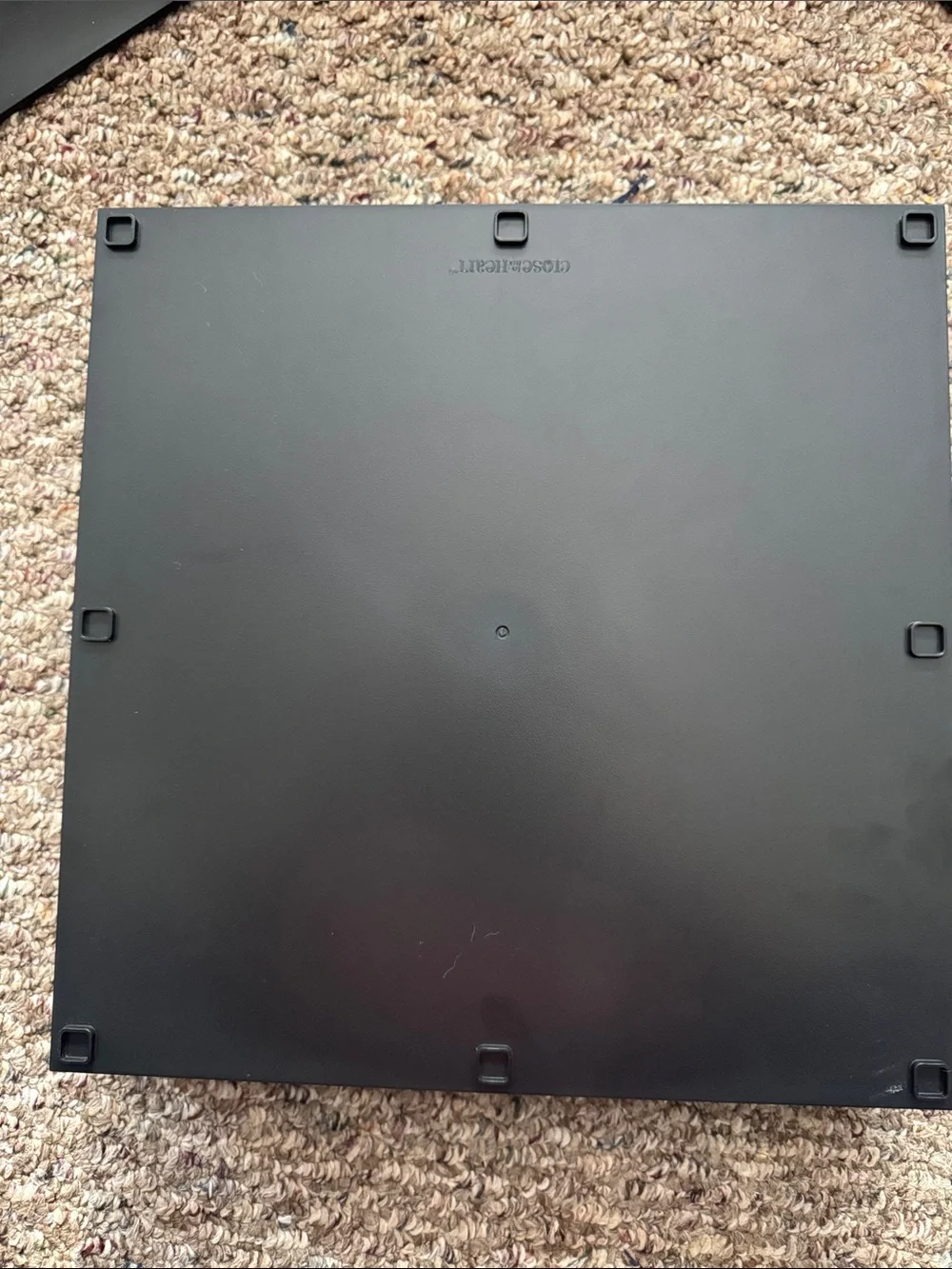 Black Tablet Storage Tray - 12x12 single